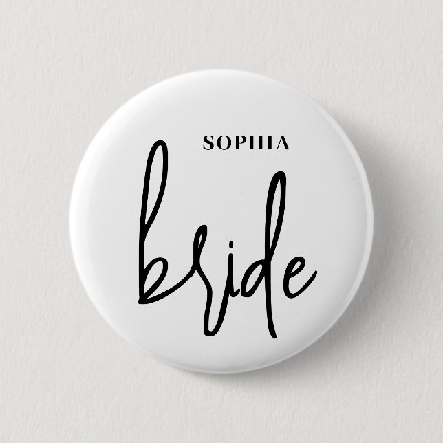 Badge Rond 5 Cm Mariée (Devant)