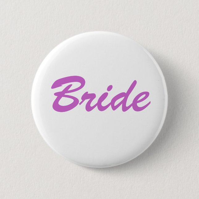 Badge Rond 5 Cm Mariée (Devant)
