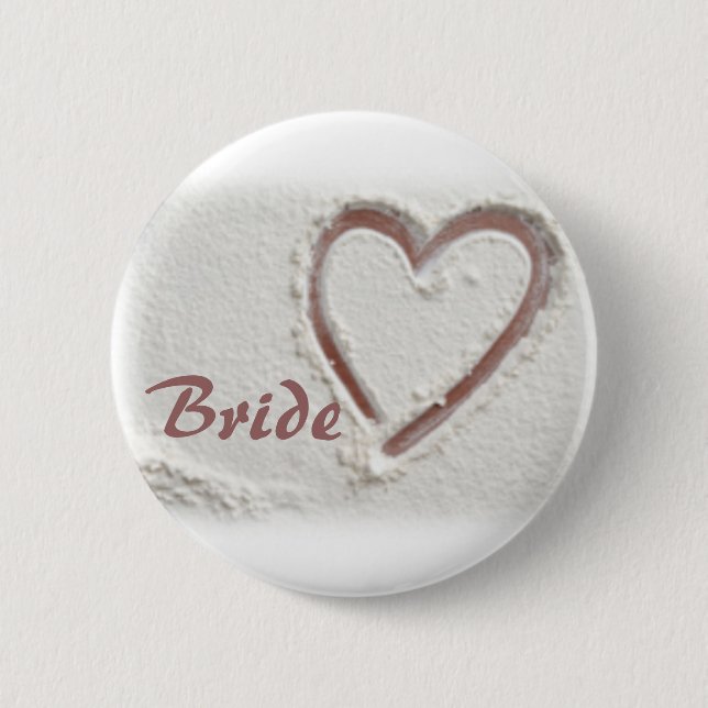 Badge Rond 5 Cm Mariée (Devant)
