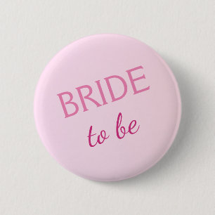 Badge Rond 5 Cm Mariée à être Bouton Pastel rose
