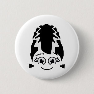 Badge Rond 5 Cm Mariée De Frankenstein Cute Monster Halloween Cost