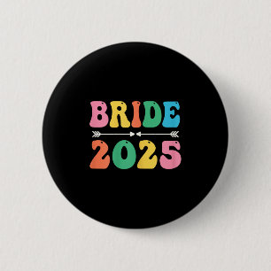Badge Rond 5 Cm Mariée Est 2025 Mariée Mariage Partie de Mariée En