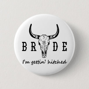Badge Rond 5 Cm Mariée Je me fais hisser Western Cowgirl Bachelor