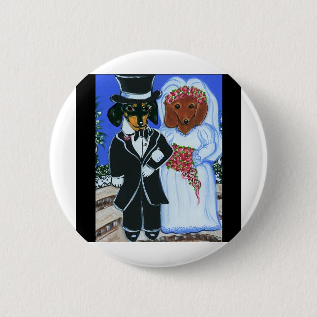 Badge Rond 5 Cm Mariées Doxies (Devant)
