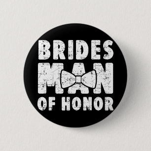 Badge Rond 5 Cm Mariées Homme D'Honneur Mariage Tee Bachelor Bache