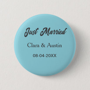 Badge Rond 5 Cm Mariés add nom du couple date année simulation de
