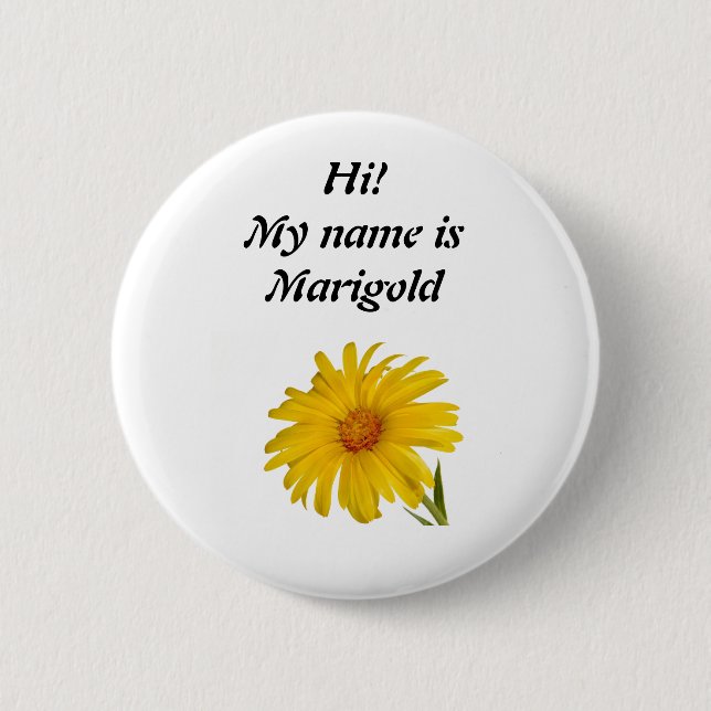 Badge Rond 5 Cm Marigold (Devant)