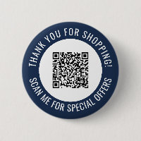 Marine Blue Merci & Scan Me Promotionnels QR Code