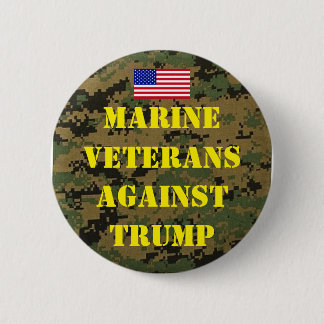 Badge Rond 5 Cm Marine Veterans Against Trump Button
