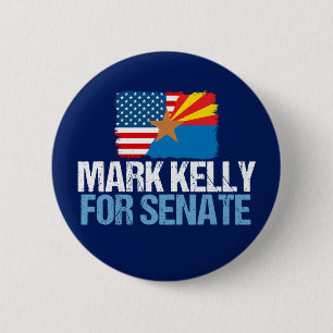 Badge Rond 5 Cm Mark Kelly pour le Sénat