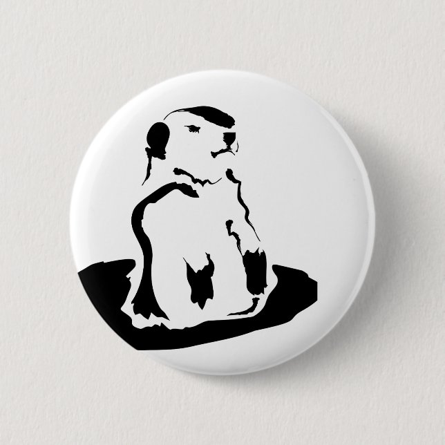 Badge Rond 5 Cm marmotte (Devant)