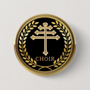 Badge Rond 5 Cm Maronite Church Choir Pin Button