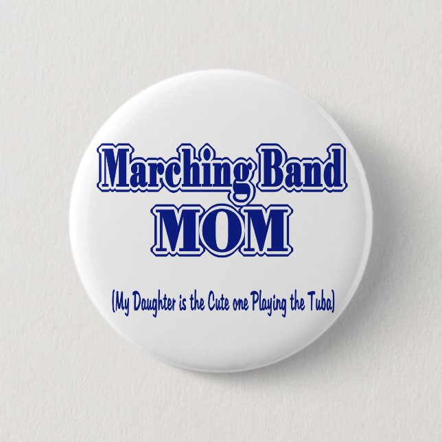 Badge Rond 5 Cm Marquage de bande maman/ Tuba (Devant)