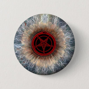 BADGE ROND 5 CM MARQUE DE L'EYEBALL DU DIABLE