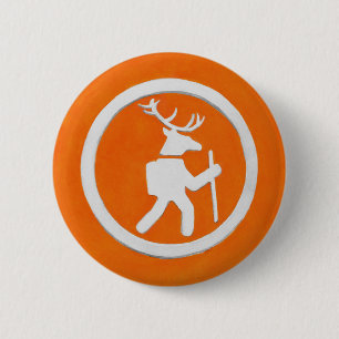 Badge Rond 5 Cm Marqueur de sentier de cerf