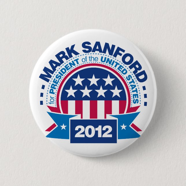 Badge Rond 5 Cm Marquez Sanford pour le président 2012 (Devant)