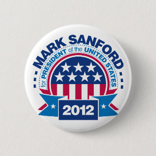 Badge Rond 5 Cm Marquez Sanford pour le président 2012