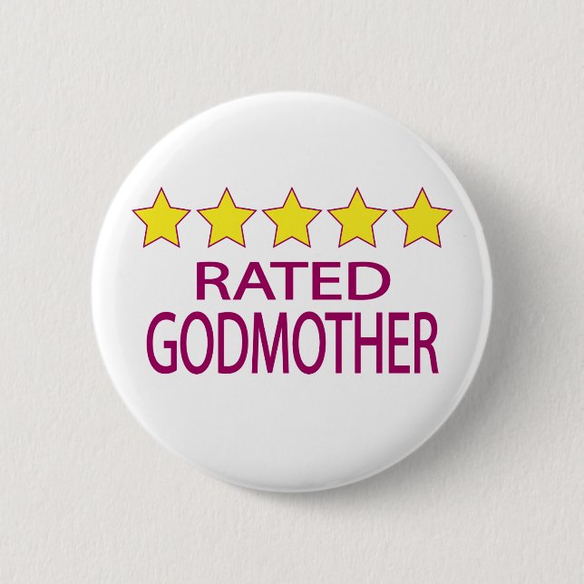 Badge Rond 5 Cm Marraine cinq étoiles (Devant)