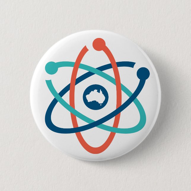 Badge Rond 5 Cm Mars pour la Science - Australie (logo seulement) (Devant)