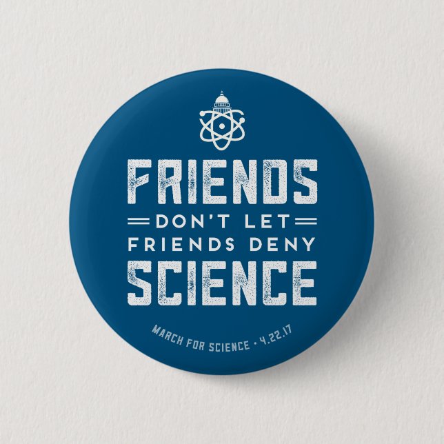 Badge Rond 5 Cm Mars pour le bouton ne nient pas Science de la (Devant)