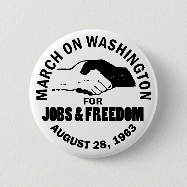 Badge Rond 5 Cm Mars sur Washington (Devant)