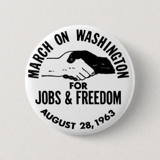 Badge Rond 5 Cm Mars sur Washington 1963