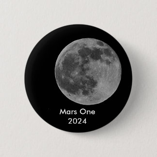 Badge Rond 5 Cm Mars un bouton 2024