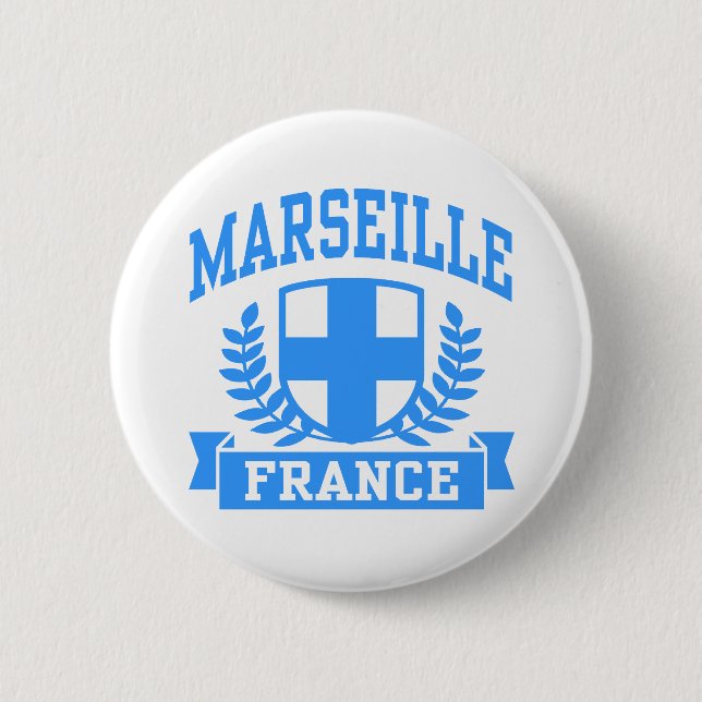 Badge Rond 5 Cm Marseille (Devant)