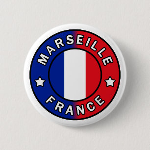 Badge Rond 5 Cm Marseille France