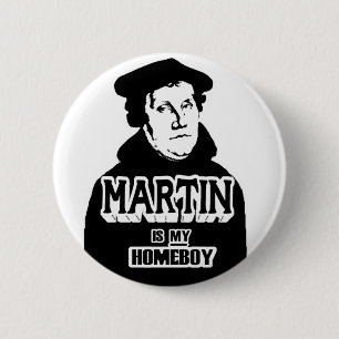 Badge Rond 5 Cm Martin est mon bouton de Homeboy