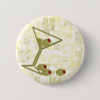 Badge Rond 5 Cm Martini et olives