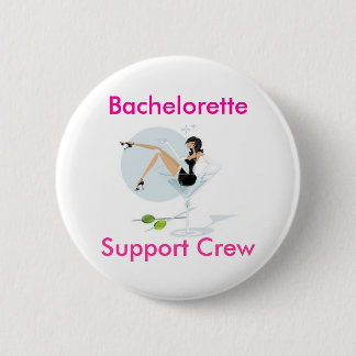 Badge Rond 5 Cm martini_girl, Bachelorette, équipage de soutien