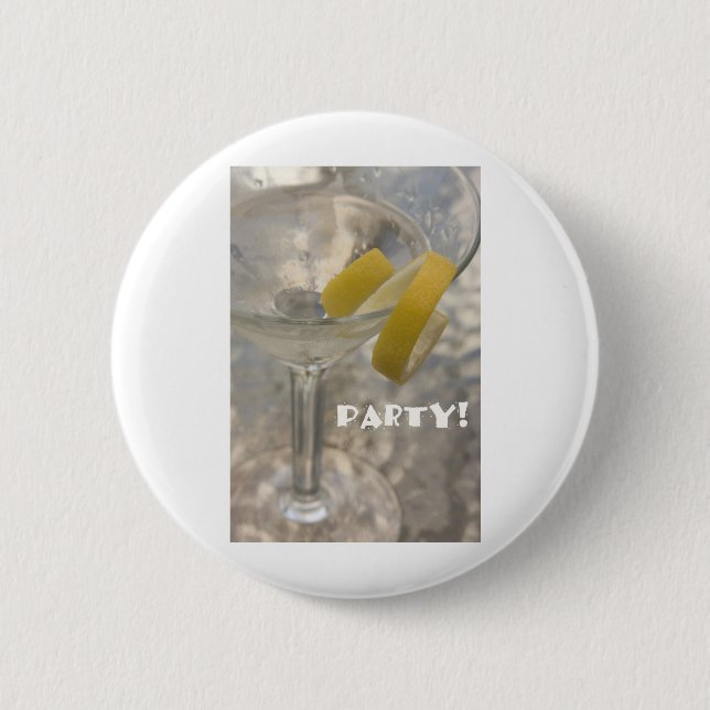 BADGE ROND 5 CM MARTINI PARTY ! (Devant)