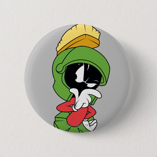 Badge Rond 5 Cm MARVIN LA pensée MARTIAN™ (Devant)