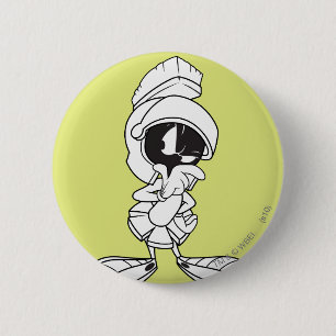 Badge Rond 5 Cm MARVIN LA pensée MARTIAN™