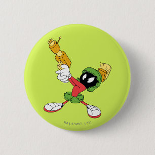 Badge Rond 5 Cm MARVIN LE laser de ciblage MARTIAN™