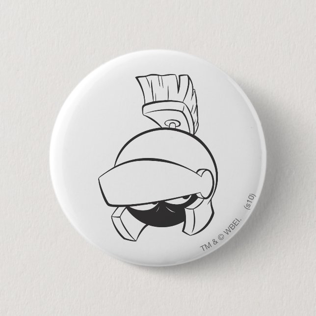 Badge Rond 5 Cm MARVIN LE MARTIAN™ Expressif 4 (Devant)