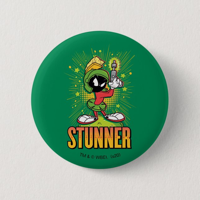 Badge Rond 5 Cm MARVIN MARTIAN™ - Stunner (Devant)