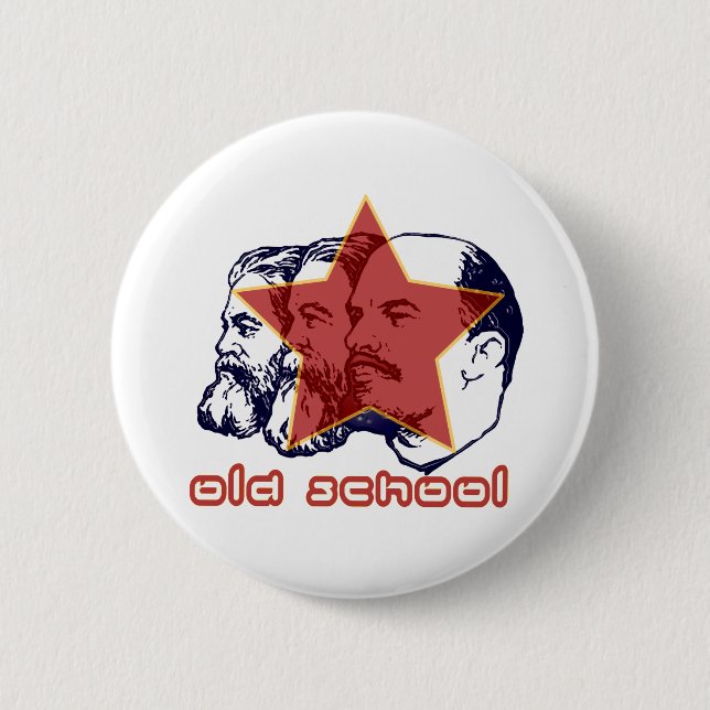 BADGE ROND 5 CM MARX ENGELS LÉNINE (Devant)