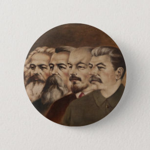 Badge Rond 5 Cm Marx, Engels, Lénine, et Stalin