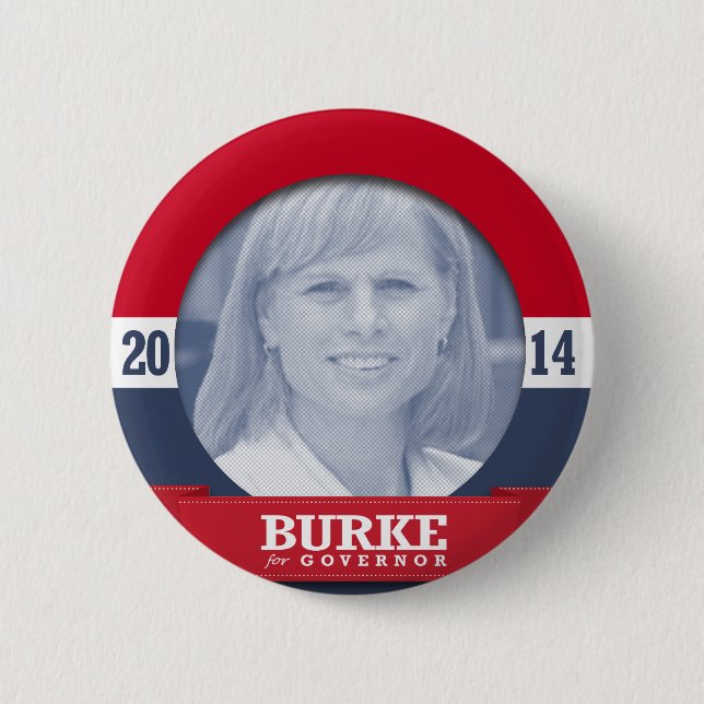 BADGE ROND 5 CM MARY BURKE CAMPAGNE (Devant)