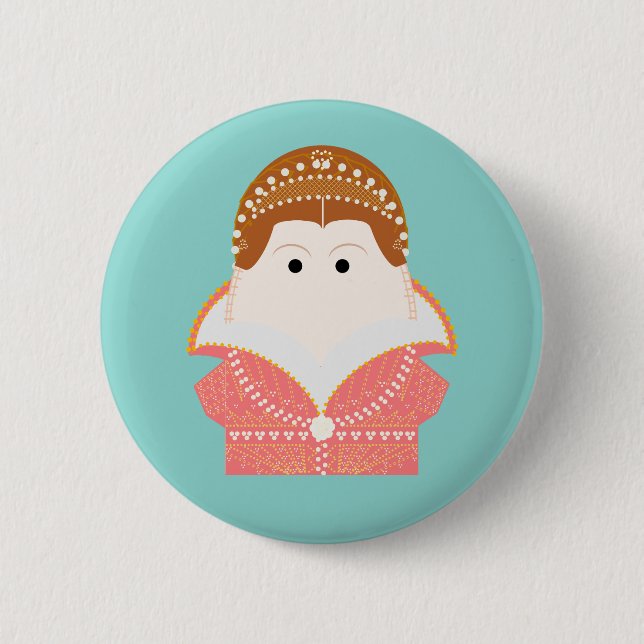 Badge Rond 5 Cm Mary Queen of Scots, reine Stuart (Devant)