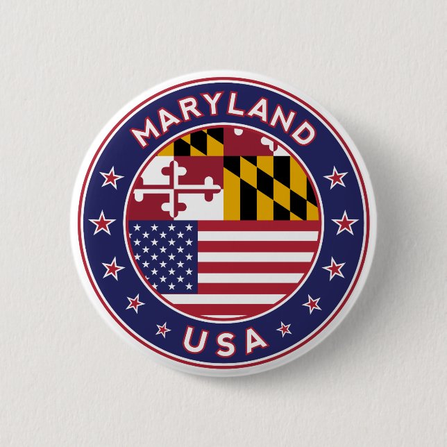 Badge Rond 5 Cm Maryland (Devant)