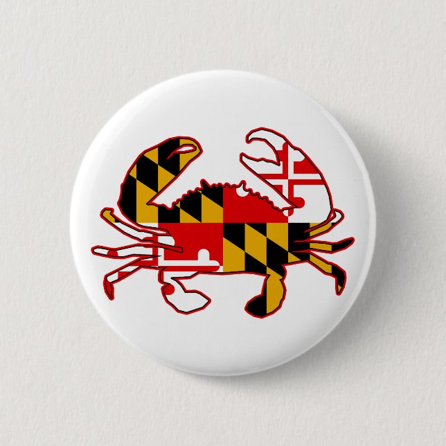 Badge Rond 5 Cm Maryland Flag (Devant)