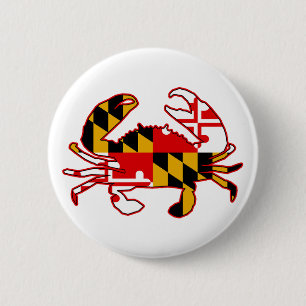 Badge Rond 5 Cm Maryland Flag