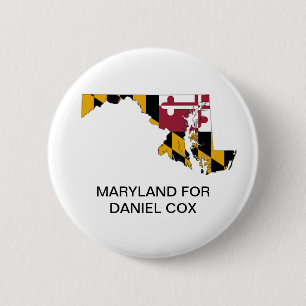 Badge Rond 5 Cm MARYLAND pour DANIEL COX GOVERNOR Button
