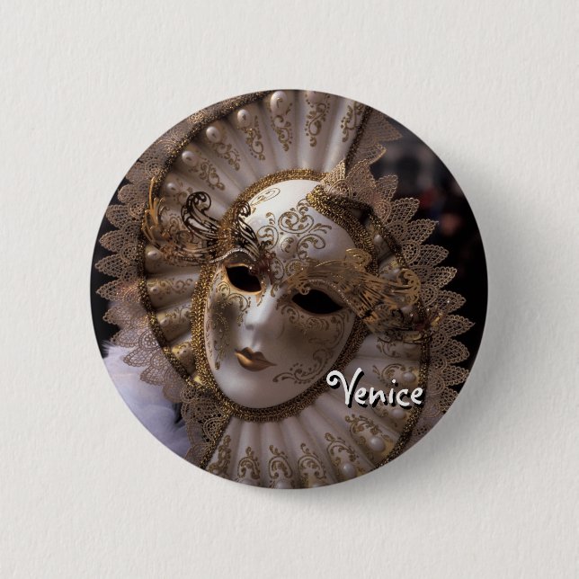Badge Rond 5 Cm Mascarade (Devant)