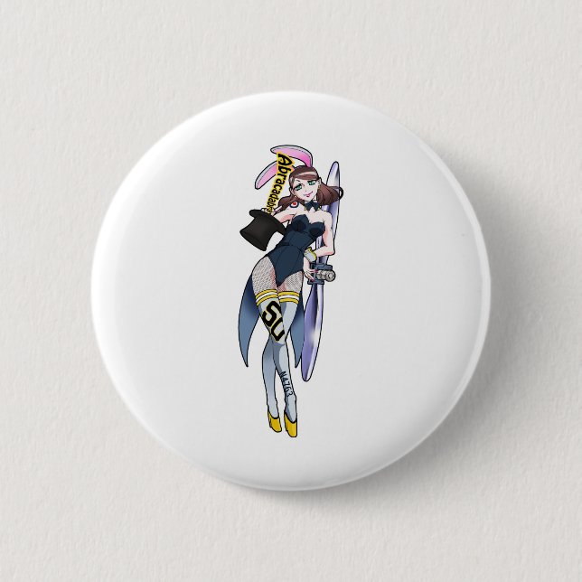 Badge Rond 5 Cm Mascotte d'abracadabra (Devant)