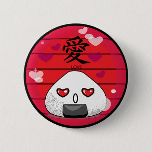 Badge Rond 5 Cm Mascotte de Manga de Japonais