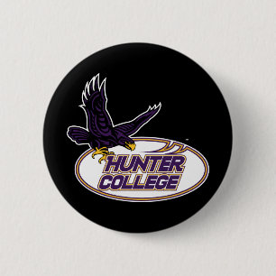Badge Rond 5 Cm Mascotte des Hawks de Hunter College